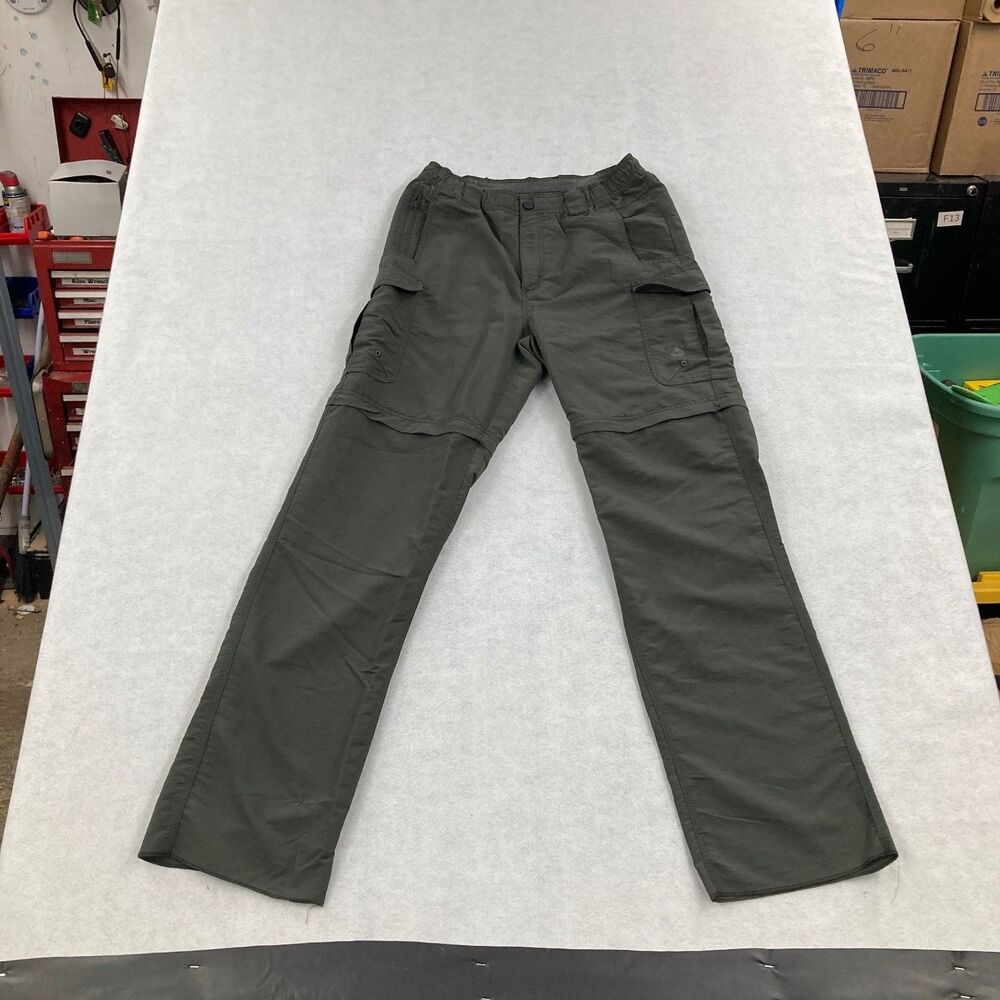 Venturing Women's Medium Convertible Cargo Pants Olive Green Zip Off Outdoor
